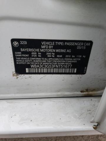 WBA3C3G53FNT51677 BMW 320 I Xdrive