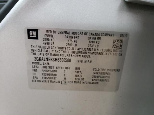 2GKALNEK3H6300500 GMC Terrain Sle