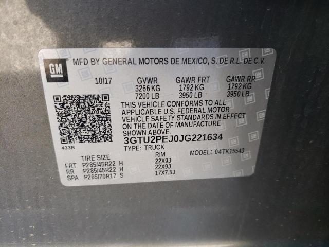 3GTU2PEJ0JG221634 GMC Sierra K1500 Denali