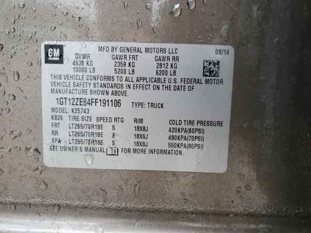1GT12ZE84FF191106 GMC Sierra K2500 Slt