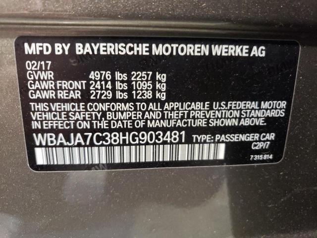 WBAJA7C38HG903481 BMW 530 XI