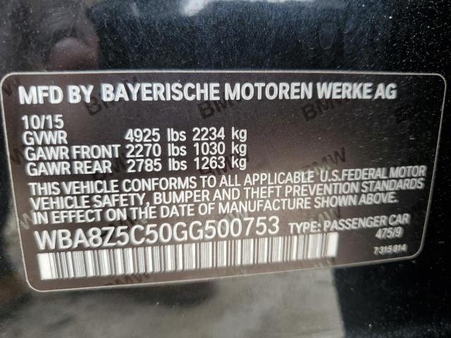 WBA8Z5C50GG500753 BMW 328 Xigt Sulev
