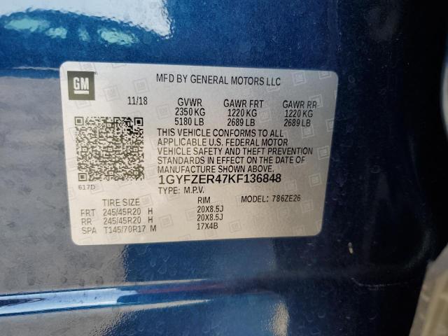 1GYFZER47KF136848 Cadillac XT4 SPORT