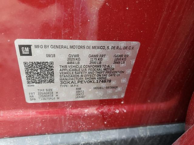 3GKALPEV0KL174878 GMC Terrain Slt