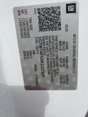 1GTW7AFG5K1317107 GMC Savana G2500