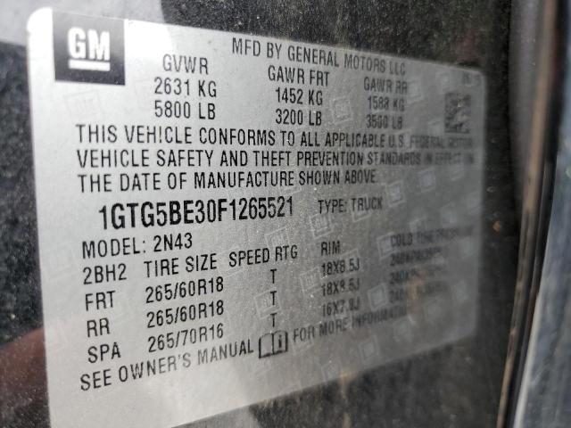 1GTG5BE30F1265521 GMC CANYON SLE