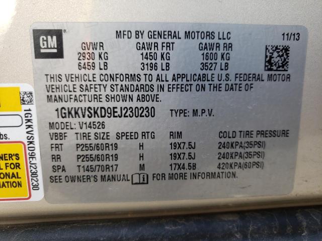1GKKVSKD9EJ230230 GMC Acadia Slt-2