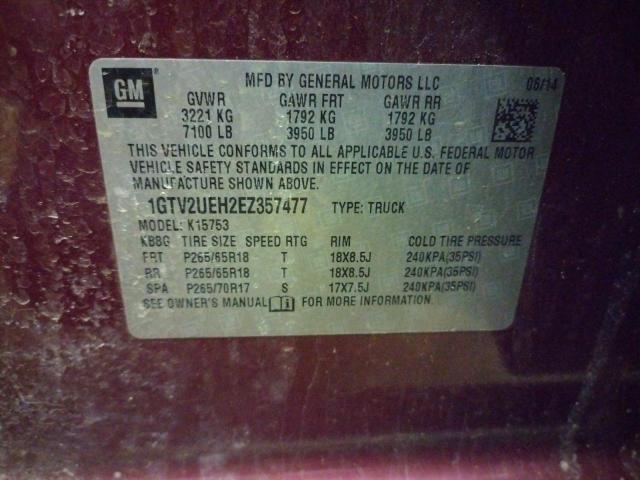 1GTV2UEH2EZ357477 GMC Sierra K1500 Sle