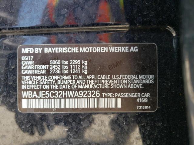 WBAJE5C32HWA92326 BMW 540 I