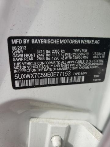 5UXWX7C59E0E77153 BMW X3 Xdrive35i