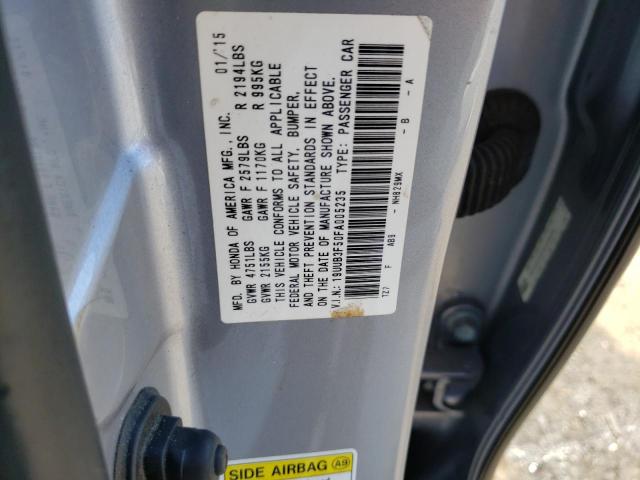 19UUB3F50FA005235 Acura TLX TECH