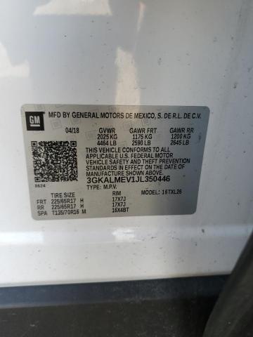 3GKALMEV1JL350446 GMC Terrain Sle