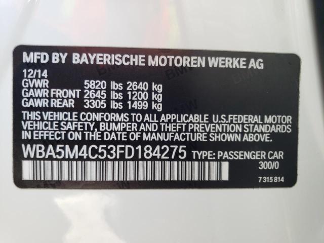 WBA5M4C53FD184275 BMW 535 XIGT
