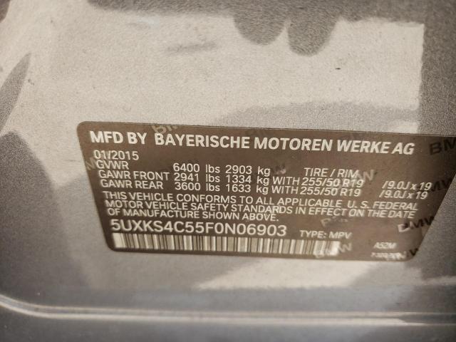 5UXKS4C55F0N06903 BMW X5 Xdrive35d