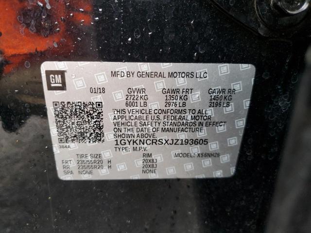 1GYKNCRSXJZ193605 Cadillac XT5 LUXURY