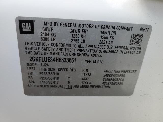 2GKFLUE34H6333661 GMC Terrain Slt