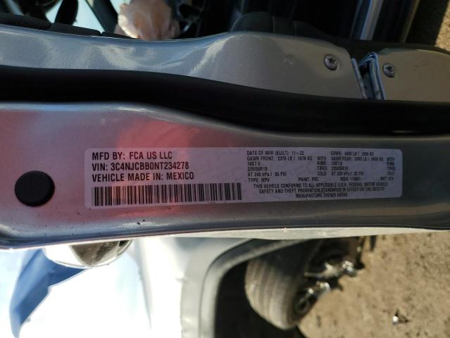 3C4NJCBB0NT234278 Jeep Compass Latitude