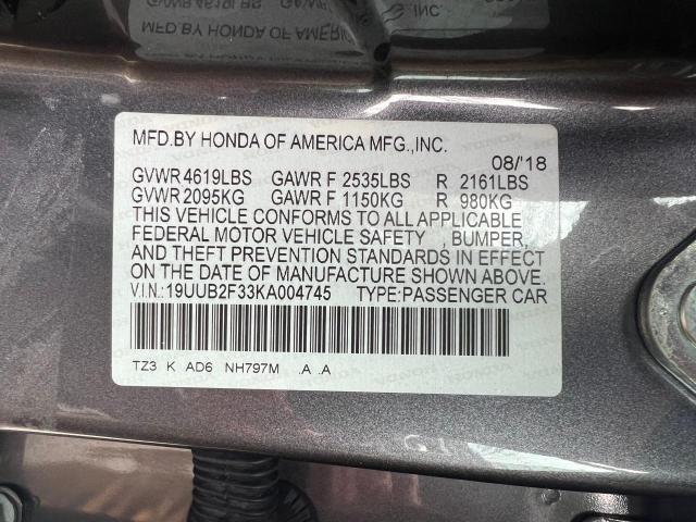 19UUB2F33KA004745 Acura TLX