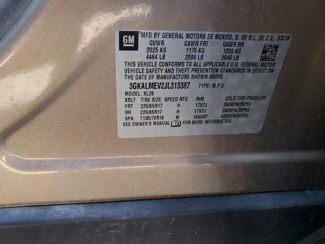 3GKALMEV2JL313387 GMC Terrain Sle
