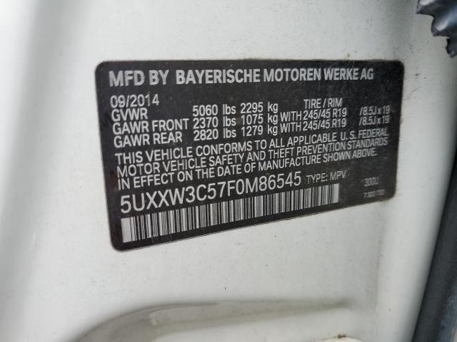 5UXXW3C57F0M86545 BMW X4 Xdrive28i