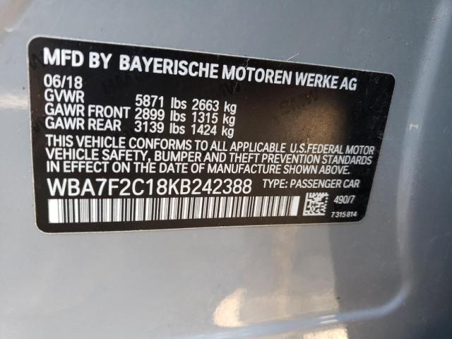 WBA7F2C18KB242388 BMW ALPINA B7
