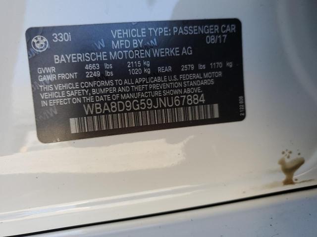 WBA8D9G59JNU67884 BMW 330 XI