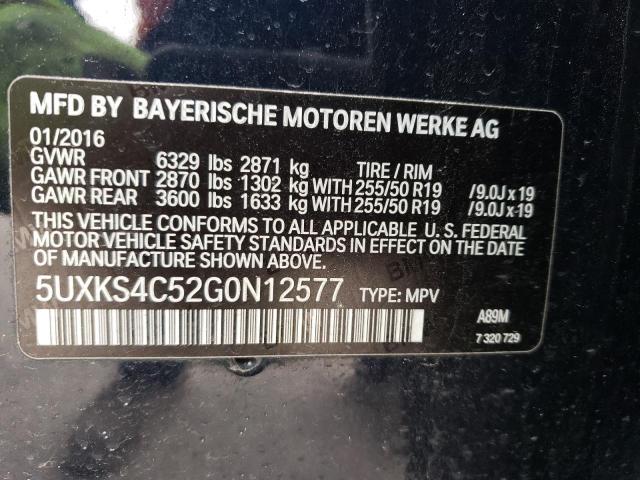 5UXKS4C52G0N12577 BMW X5 Xdrive35d