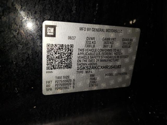 1GKS2AKCXHR354183 GMC YUKON SLE