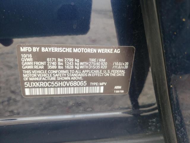 5UXKR0C55H0V68065 BMW X5 Xdrive35i