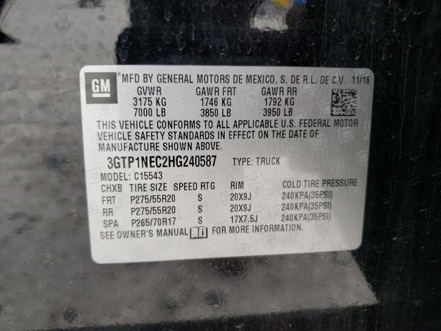 3GTP1NEC2HG240587 GMC Sierra C1500 Slt