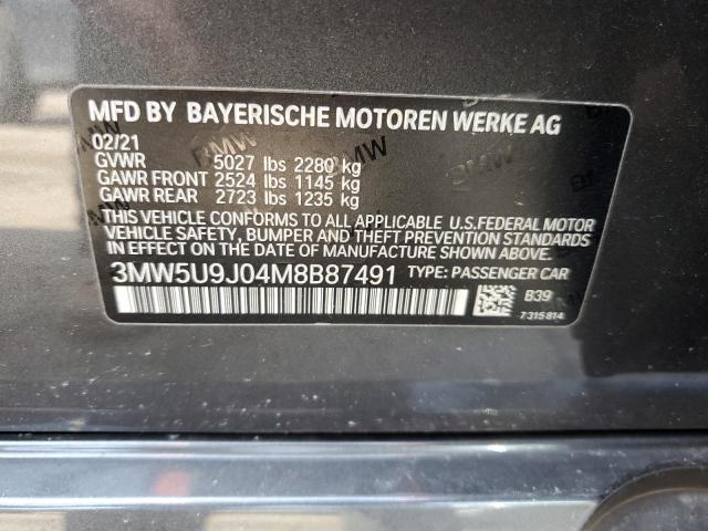 3MW5U9J04M8B87491 BMW M340XI