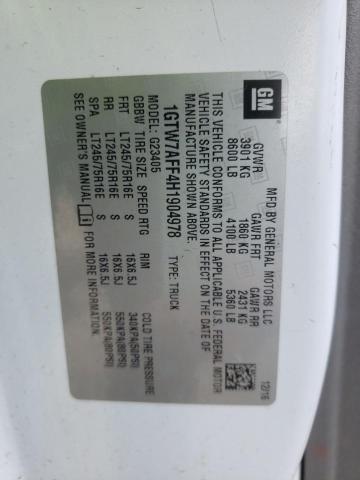 1GTW7AFF4H1904978 GMC Savana G2500
