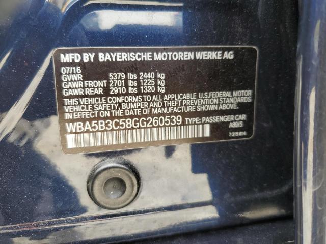 WBA5B3C58GG260539 BMW 535 XI