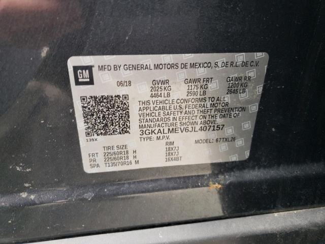 3GKALMEV6JL407157 GMC Terrain Sle