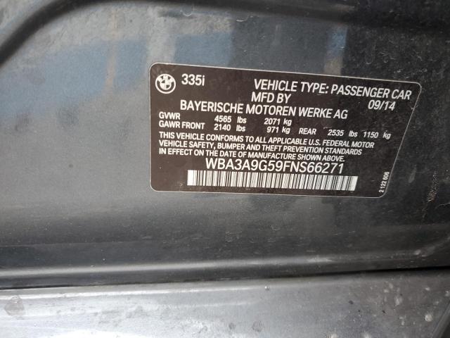 WBA3A9G59FNS66271 BMW 335 I