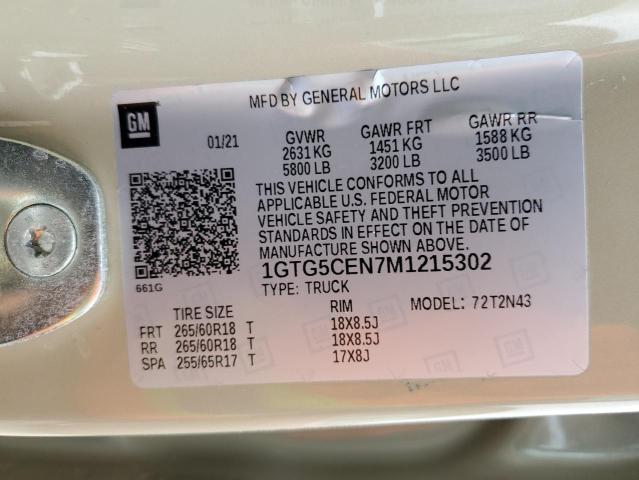 1GTG5CEN7M1215302 GMC Canyon Elevation