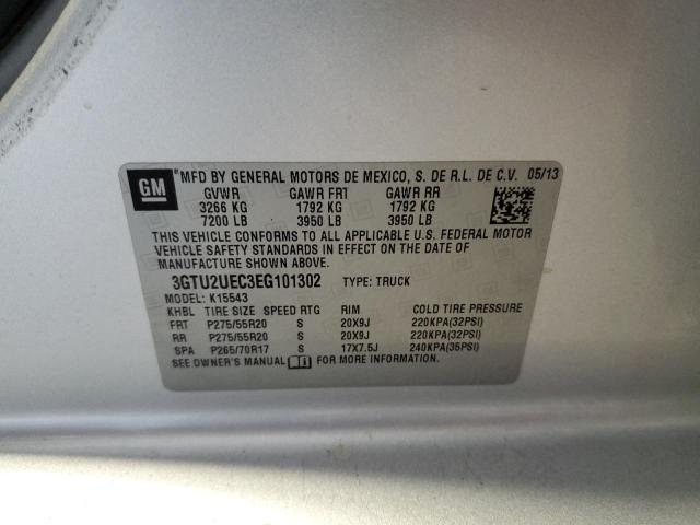 3GTU2UEC3EG101302 GMC Sierra K1500 Sle