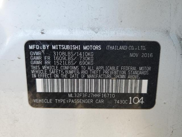 ML32F3FJ7HHF16710 Mitsubishi Mirage G4 Es