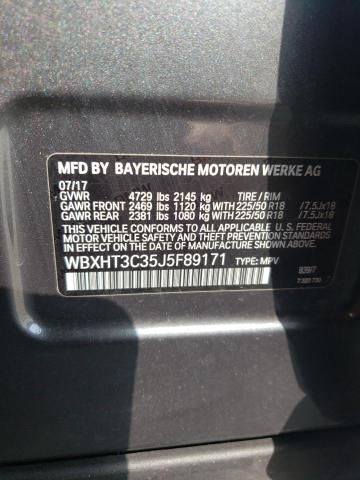 WBXHT3C35J5F89171 BMW X1 Xdrive28i