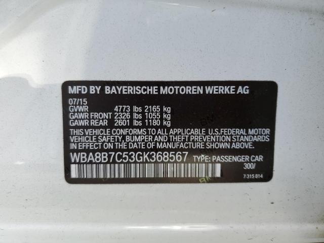 WBA8B7C53GK368567 BMW 340 XI