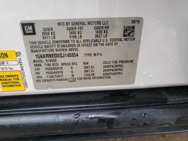1GKKRNEDXGJ145854 GMC ACADIA SLE