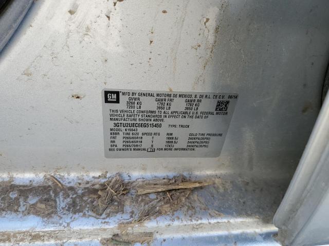 3GTU2UEC6EG515450 GMC Sierra K1500 Sle