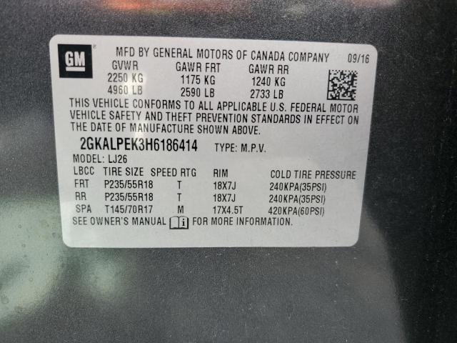 2GKALPEK3H6186414 GMC Terrain Slt