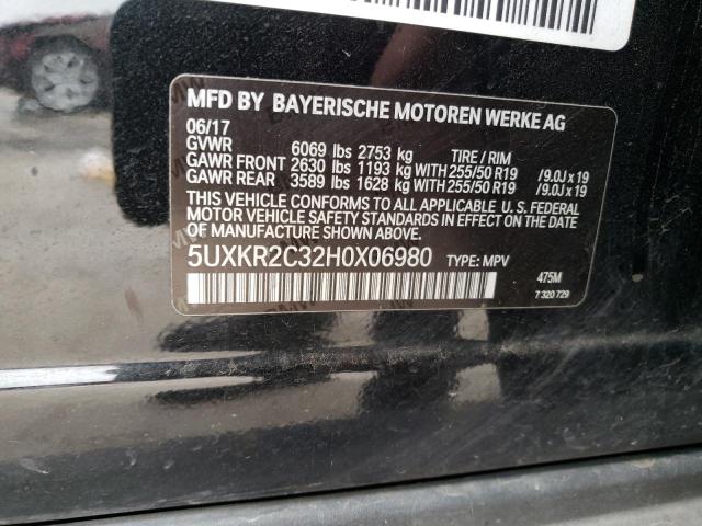 5UXKR2C32H0X06980 BMW X5 Sdrive35i