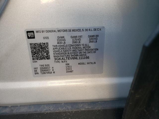 3GKALTEV6NL111166 GMC Terrain Sle