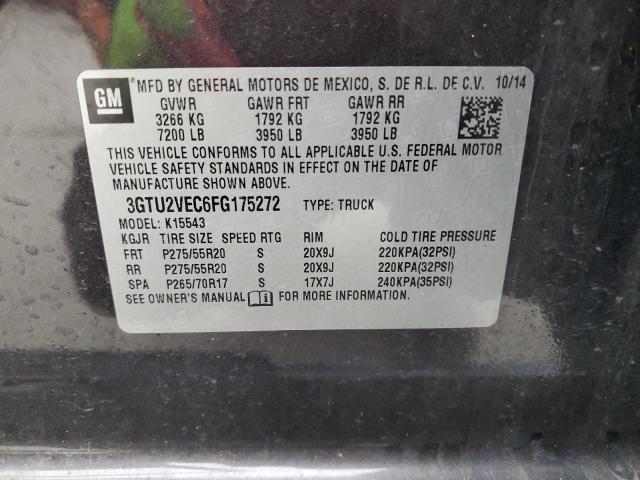 3GTU2VEC6FG175272 GMC Sierra K1500 Slt