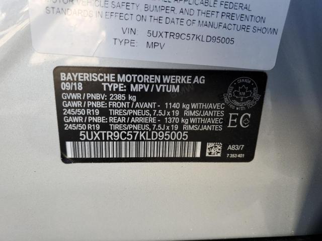 5UXTR9C57KLD95005 BMW X3 Xdrive30i