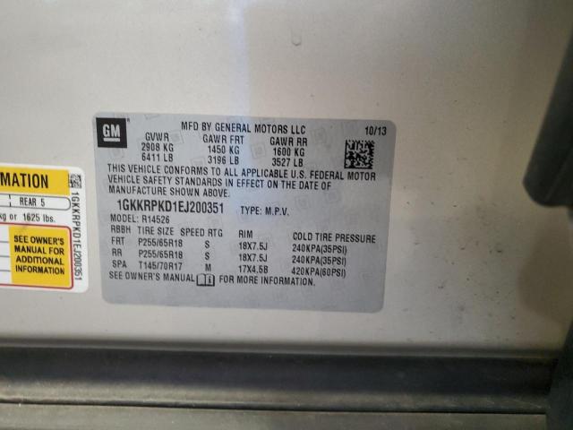 1GKKRPKD1EJ200351 GMC ACADIA SLE