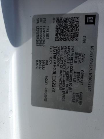 1GTW7AFG0L1162273 GMC Savana G2500