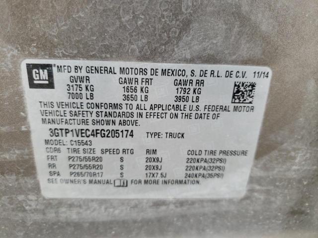 3GTP1VEC4FG205174 GMC Sierra C1500 Slt